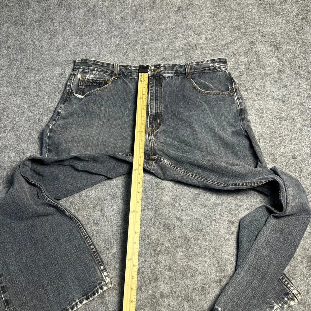 Monarchy Baggy Skater Jeans Gray Faded Wash Y2K Vintage 90s Size 38x32